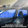 imageEcoNour Magnetic Side Window Sunshade 4 Pack  Car Window Shades for Baby Blocks Direct Sunlight Keeps Car Cool  Blueblue
