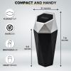 imageEcoNour Mini Trash Can with Lid 2 Pack  Small Car Trash Can Cup Holder  Leakproof Trash Bin with 30 pcs Garbage Bags  for Car Home ampamp OfficeDiamond Mini Trash Can with Lid