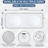 imageEcoNour Mirror Cut Foldable Windshield Sun Shade for Car  240T UV ampamp Heat Reflective Sunshade with Storage Pouch  Keeps Interior Cool  Fits Most Sedans SUVs ampamp Trucks  Medium 64quot x 32quotXSmall