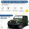 imageEcoNour Mirror Cut Foldable Windshield Sun Shade for Car  240T UV ampamp Heat Reflective Sunshade with Storage Pouch  Keeps Interior Cool  Fits Most Sedans SUVs ampamp Trucks  Medium 64quot x 32quotXSmall