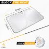 imageEcoNour Mirror Cut Foldable Windshield Sun Shade for Car  240T UV ampamp Heat Reflective Sunshade with Storage Pouch  Keeps Interior Cool  Fits Most Sedans SUVs ampamp Trucks  Medium 64quot x 32quotXXLarge