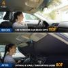 imageEcoNour Mirror Cut Foldable Windshield Sun Shade for Car  240T UV ampamp Heat Reflective Sunshade with Storage Pouch  Keeps Interior Cool  Fits Most Sedans SUVs ampamp Trucks  Medium 64quot x 32quotXLarge