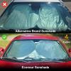 imageEcoNour Mirror Cut Foldable Windshield Sun Shade for Car  240T UV ampamp Heat Reflective Sunshade with Storage Pouch  Keeps Interior Cool  Fits Most Sedans SUVs ampamp Trucks  Medium 64quot x 32quotLarge