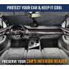 imageEcoNour Mirror Cut Foldable Windshield Sun Shade for Car  240T UV ampamp Heat Reflective Sunshade with Storage Pouch  Keeps Interior Cool  Fits Most Sedans SUVs ampamp Trucks  Medium 64quot x 32quotSmall