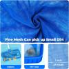 imageEcoNour Pool Skimmer Net Pool nets for Cleaning Leaves with deep rake net Heavy Duty Swimming Pool Leaf Rake Cleaning Tool with Fine Mesh Frame Fits Standard PolesBlue Skimmer Net