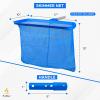 imageEcoNour Pool Skimmer Net Pool nets for Cleaning Leaves with deep rake net Heavy Duty Swimming Pool Leaf Rake Cleaning Tool with Fine Mesh Frame Fits Standard PolesBlue Skimmer Net