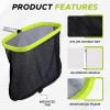 imageEcoNour Pool Skimmer Net Pool nets for Cleaning Leaves with deep rake net Heavy Duty Swimming Pool Leaf Rake Cleaning Tool with Fine Mesh Frame Fits Standard PolesGreen Skimmer Net