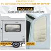imageEcoNour RV Door Window Shade  Trailer RV Skylight Covering for Total UV Protection  Foldable Window Sunshade  Blinds for Camper Windows  Camping Accessories for Travel Trailer  16quot x 25quotSilver