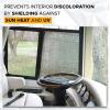 imageEcoNour RV Door Window Shade  Trailer RV Skylight Covering for Total UV Protection  Foldable Window Sunshade  Blinds for Camper Windows  Camping Accessories for Travel Trailer  16quot x 25quotSilver