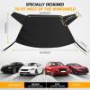imageEcoNour Rear Windshield Cover for Ice and Snow  Car Back Window Snow ampamp Frost Cover  Complete Protection from Snow and Other Winter Debris  Winter Car Accessories for Sedan SUV ampamp Van  MediumRear Snow Cover