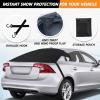 imageEcoNour Rear Windshield Cover for Ice and Snow  Car Back Window Snow ampamp Frost Cover  Complete Protection from Snow and Other Winter Debris  Winter Car Accessories for Sedan SUV ampamp Van  MediumRear Snow Cover