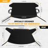 imageEcoNour Rear Windshield Cover for Ice and Snow  Car Back Window Snow ampamp Frost Cover  Complete Protection from Snow and Other Winter Debris  Winter Car Accessories for Sedan SUV ampamp Van  MediumFront  Rear Snow cover