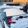 imageEcoNour Rear Windshield Cover for Ice and Snow  Car Back Window Snow ampamp Frost Cover  Complete Protection from Snow and Other Winter Debris  Winter Car Accessories for Sedan SUV ampamp Van  MediumPeva rear