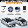 imageEcoNour Rear Windshield Cover for Ice and Snow  Car Back Window Snow ampamp Frost Cover  Complete Protection from Snow and Other Winter Debris  Winter Car Accessories for Sedan SUV ampamp Van  MediumFront  Rear Snow cover