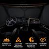 imageEcoNour Semi Truck Patriotic Flag Printed Sun Shade for Windshield and Side Windows  240T Windshield Sunshade to Block UVSun Heat Rays  Best for Semi Commercial ampamp Big Rig TruckSilver Detachable Model