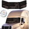 imageEcoNour Semi Truck Patriotic Flag Printed Sun Shade for Windshield and Side Windows  240T Windshield Sunshade to Block UVSun Heat Rays  Best for Semi Commercial ampamp Big Rig TruckVintage camouflage