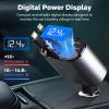 imageEcoNour Super Fast 4in1 Retractable Car Charger  PD30W Dual Lightning  82cm Long Compact ampamp Flexible  Fast Charging for iPhone Devices  Best Travel Essentials Gifts AccessoryC  L Type