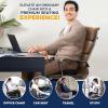 imageEcoNour Thick Memory Foam Gel Seat Cushion Black  Office Chair Cushion for Sciatica Tailbone and Lower Back pain  Orthopedic cushion for Tail bone AntiSlip Support Pillow For Seniors and DriverCharcoal Black