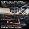 imageEcoNour Umbrella Sunshade for Car  Upgraded Bendable Silicone Shaft for ScratchLess Dashboard  Designed with Auto Retraction Spring for Easy Folding OneTouch Button Closure for Easy RemovalXLarge