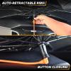 imageEcoNour Umbrella Sunshade for Car  Upgraded Bendable Silicone Shaft for ScratchLess Dashboard  Designed with Auto Retraction Spring for Easy Folding OneTouch Button Closure for Easy RemovalXLarge