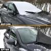 imageEcoNour Windshield Snow Cover with SHooks  HeavyDuty 600D Oxford Fabric  Waterproof Winter Car Windshield Cover for Pickup Trucks SUVs ampamp Vans  AllWeather Protection  XL 74quotx43quotMedium