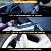 imageEcoNour Windshield Snow Cover with SHooks  HeavyDuty 600D Oxford Fabric  Waterproof Winter Car Windshield Cover for Pickup Trucks SUVs ampamp Vans  AllWeather Protection  XL 74quotx43quotFront XLarge