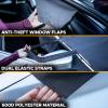 imageEcoNour Windshield Snow Cover with SHooks  HeavyDuty 600D Oxford Fabric  Waterproof Winter Car Windshield Cover for Pickup Trucks SUVs ampamp Vans  AllWeather Protection  XL 74quotx43quotMedium