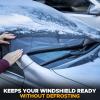 imageEcoNour Windshield Snow Cover with SHooks  HeavyDuty 600D Oxford Fabric  Waterproof Winter Car Windshield Cover for Pickup Trucks SUVs ampamp Vans  AllWeather Protection  XL 74quotx43quotFront XLarge