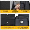 imageEconour Sun Visor Organizer with Tissue Holder for CarTrucksCan Hold Your Tissues Masks Pen Phone SunglassesCardsPocketbook and Travel DocumentsMultiPocket Zipper car AccessoryOrganizer With Tissue Holder