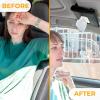 imageEconour Sun Visor Organizer with Tissue Holder for CarTrucksCan Hold Your Tissues Masks Pen Phone SunglassesCardsPocketbook and Travel DocumentsMultiPocket Zipper car AccessoryBlack