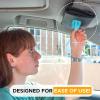 imageEconour Sun Visor Organizer with Tissue Holder for CarTrucksCan Hold Your Tissues Masks Pen Phone SunglassesCardsPocketbook and Travel DocumentsMultiPocket Zipper car AccessoryBlack