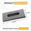 imageEconour Sun Visor Organizer with Tissue Holder for CarTrucksCan Hold Your Tissues Masks Pen Phone SunglassesCardsPocketbook and Travel DocumentsMultiPocket Zipper car AccessorySilver