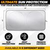imageXLarge Truck Windshield Sun Shade 69quot x 35quot  240T Thickened Windshield Sun Shade for UV ampamp 99 Heat Blocker  Keeps Your Vehicle Cool and Truck Interior Cooling Accessory for Summer ProtectionXLarge