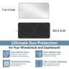 imageXLarge Truck Windshield Sun Shade 69quot x 35quot  240T Thickened Windshield Sun Shade for UV ampamp 99 Heat Blocker  Keeps Your Vehicle Cool and Truck Interior Cooling Accessory for Summer ProtectionMedium