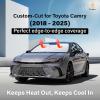 imagefor Rivian R1S 20222024 2025 Windshield Sunshade Compatible for EcoNour 240T Polyester Material Cars Sun Visor Reflector Blocks UV Rays  Foldable Sunshade Interior Protection Rivian AccessoriesToyota Camry 20182025