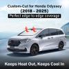 imagefor Rivian R1S 20222024 2025 Windshield Sunshade Compatible for EcoNour 240T Polyester Material Cars Sun Visor Reflector Blocks UV Rays  Foldable Sunshade Interior Protection Rivian AccessoriesHonda Odyssey20182025