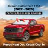 imagefor Rivian R1S 20222024 2025 Windshield Sunshade Compatible for EcoNour 240T Polyester Material Cars Sun Visor Reflector Blocks UV Rays  Foldable Sunshade Interior Protection Rivian AccessoriesFord F150 20222025