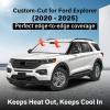 imagefor Rivian R1S 20222024 2025 Windshield Sunshade Compatible for EcoNour 240T Polyester Material Cars Sun Visor Reflector Blocks UV Rays  Foldable Sunshade Interior Protection Rivian AccessoriesFord Explorer 20202025