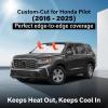 imagefor Rivian R1S 20222024 2025 Windshield Sunshade Compatible for EcoNour 240T Polyester Material Cars Sun Visor Reflector Blocks UV Rays  Foldable Sunshade Interior Protection Rivian AccessoriesHonda pilot20162025