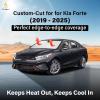 imagefor Rivian R1S 20222024 2025 Windshield Sunshade Compatible for EcoNour 240T Polyester Material Cars Sun Visor Reflector Blocks UV Rays  Foldable Sunshade Interior Protection Rivian AccessoriesKia Fort 20192025