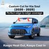 imagefor Rivian R1S 20222024 2025 Windshield Sunshade Compatible for EcoNour 240T Polyester Material Cars Sun Visor Reflector Blocks UV Rays  Foldable Sunshade Interior Protection Rivian AccessoriesKia soul 20202025