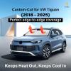 imagefor Rivian R1S 20222024 2025 Windshield Sunshade Compatible for EcoNour 240T Polyester Material Cars Sun Visor Reflector Blocks UV Rays  Foldable Sunshade Interior Protection Rivian AccessoriesTiguan 20182025