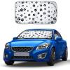 imageEcoNour 240T Windshield Sun Shade Patriotic Design  American Flag ampamp Bald Eagle  UV ampamp Heat Protection for Cars Interior Cool Trucks SUVs  Foldable Reflective Sun Visor 64quot x 32quotWhite