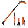 imageEcoNour 447quot 3 in 1 Snow Brush for SUV 360 Pivoting Extendable Long Snow Brush for Car Snow and Ice Scrapers for Windshield with Ergonomic Foam Grip for Car Truck SUV Winter Car Accessories447