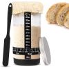 imageEcoNour 730 ml Sourdough Starter Kit  24oz Glass Sourdough Starter Jar with Thermometer Spatula Cloth Cover  DateMarked Feeding Band Ideal for Beginners  Bread Fermentation ampamp Baking Essential