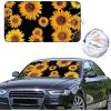 imageEcoNour Car Windshield Sun Shade 2 Pack Reflector Sunshade car Window Shades Car Reflective Sun Blocker Fits Small Sedans Mini SUVs ampamp Hatchbacks Medium 64 in x32 inSunflower