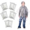 imageEcoNour Disposable Kids Rain Poncho  Clear ampamp Emergency Rain Ponchos for Kids  Portable Ponchos with Hooded JacketTransparent Pack of 10