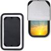 imageEcoNour RV Door Window Shade  Trailer RV Skylight Covering for Total UV Protection  Foldable Window Sunshade  Blinds for Camper Windows  Camping Accessories for Travel Trailer  16quot x 25quotblack