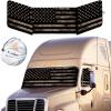 imageEcoNour Semi Truck Patriotic Flag Printed Sun Shade for Windshield and Side Windows  240T Windshield Sunshade to Block UVSun Heat Rays  Best for Semi Commercial ampamp Big Rig TruckVintage camouflage