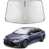 imagefor Rivian R1S 20222024 2025 Windshield Sunshade Compatible for EcoNour 240T Polyester Material Cars Sun Visor Reflector Blocks UV Rays  Foldable Sunshade Interior Protection Rivian Accessoriescorolla 20142019